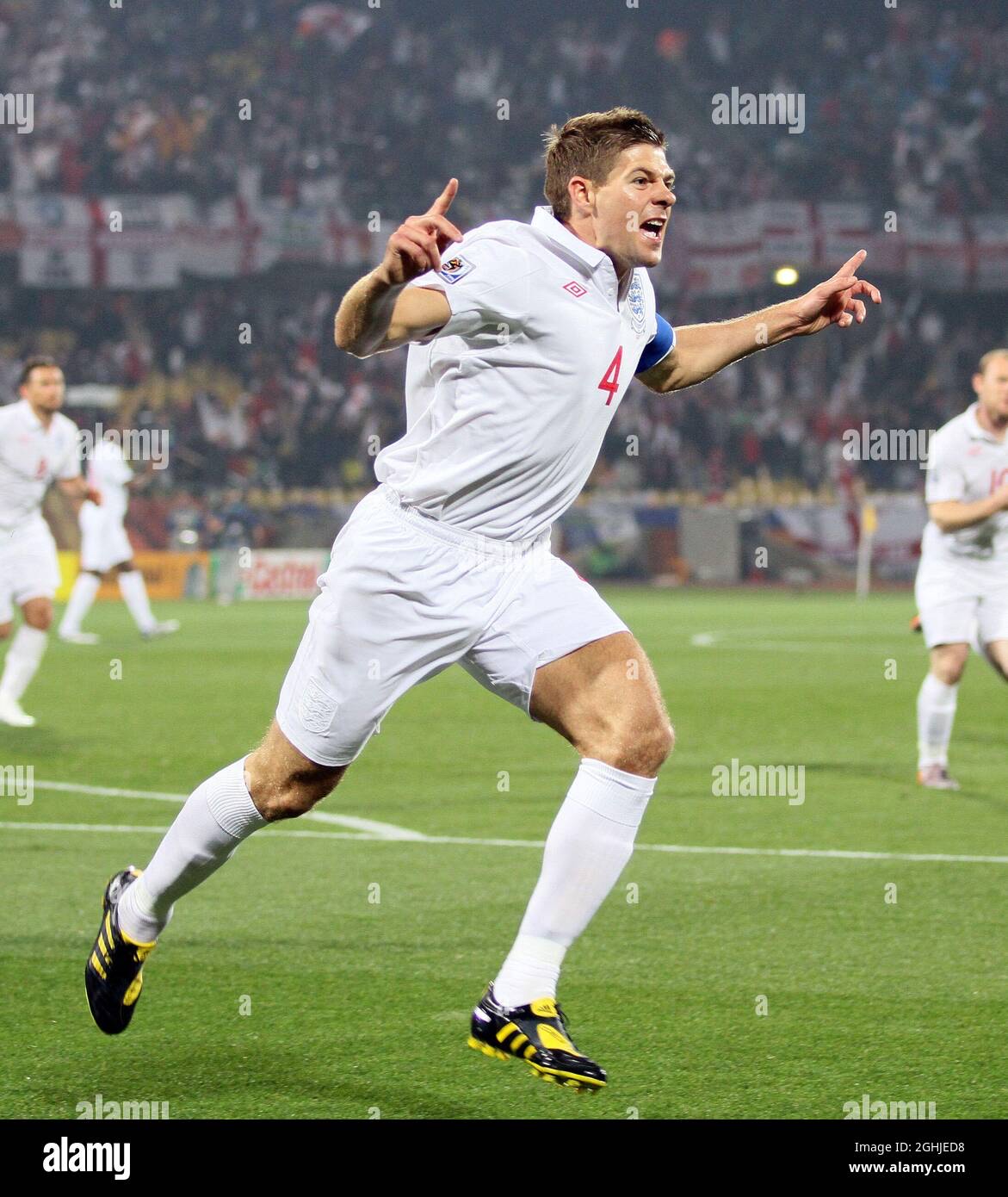 杰拉德（2010 年南非世界杯，对阵美国打进扳平球后的庆祝）